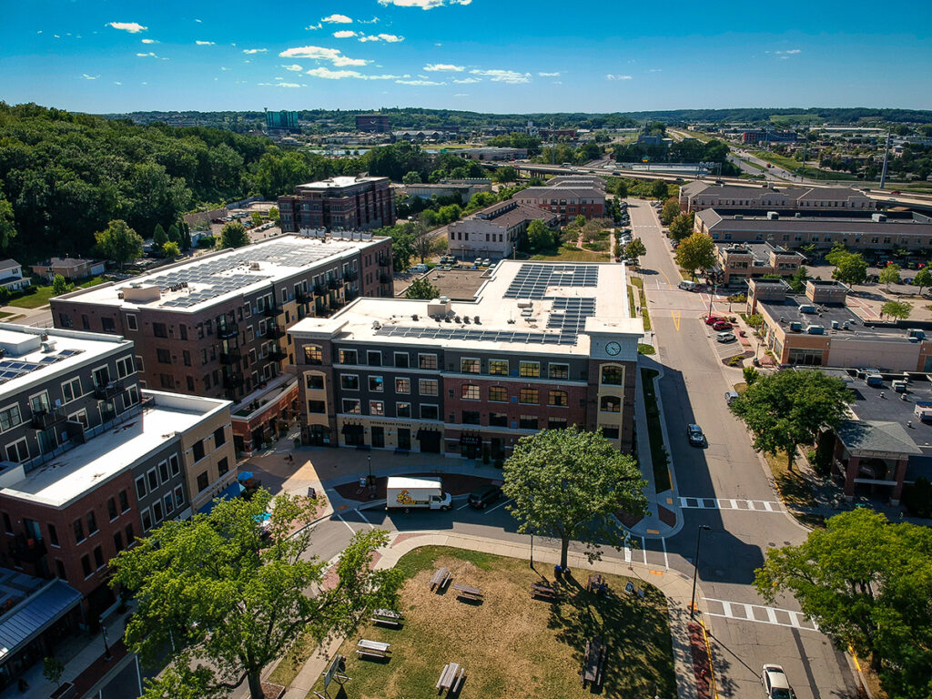 Aerial view of Middleton Center