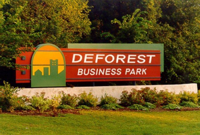 Deforest-Business-Pasrk-Sign-700x473